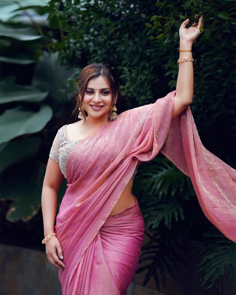 actress litchi reshma rajan in saree