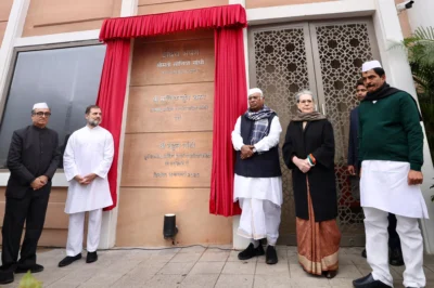 Sonia Gandhi Inaugurates Congress Party’s New National Headquarters in New Delhi